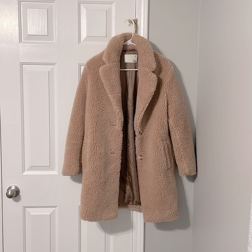Aritzia Wilfred Free Fuzzy Winter Coat